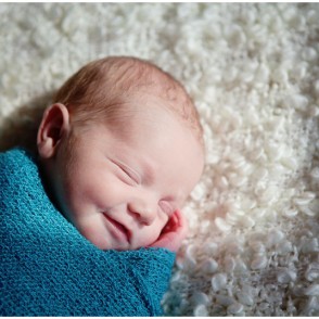 Smiling Newborn Portrait - Kent Newborn Photographer