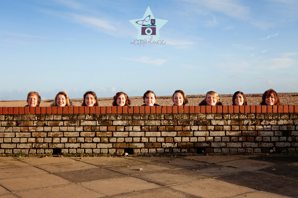 Hens Pose for Photograph Brighton Beach