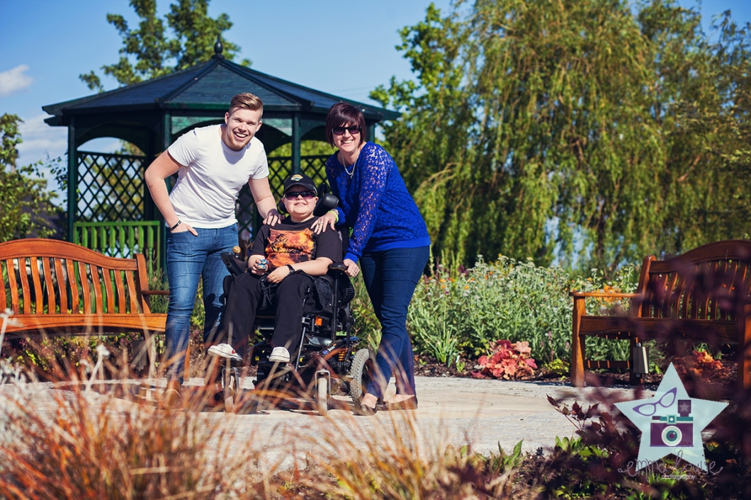 Jamie Johnson BBC The Voice UK visits Demelza House Sittingbourne Kent with Cam Edmonds