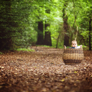 Baby portrait in the woods - Staffhurst Wood Oxted